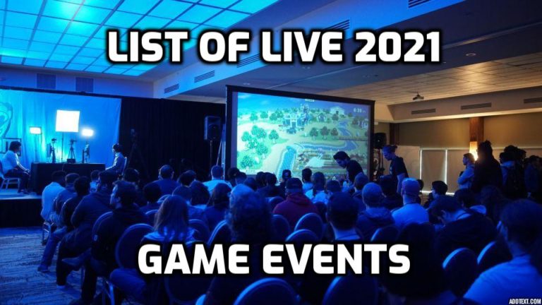 List of Live 2021 Game Events