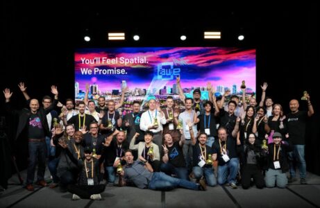 Auggie Award winners on stage at AWE 2024