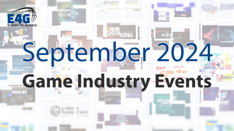 September 2024 Game Industry Conference and Convention Events Calendar