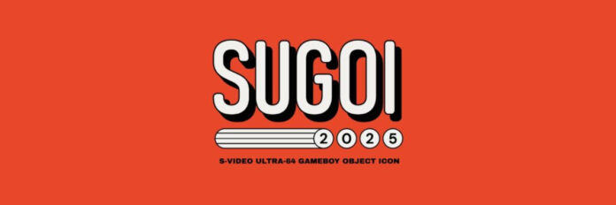 SUGOI 2025 logo on a red background.